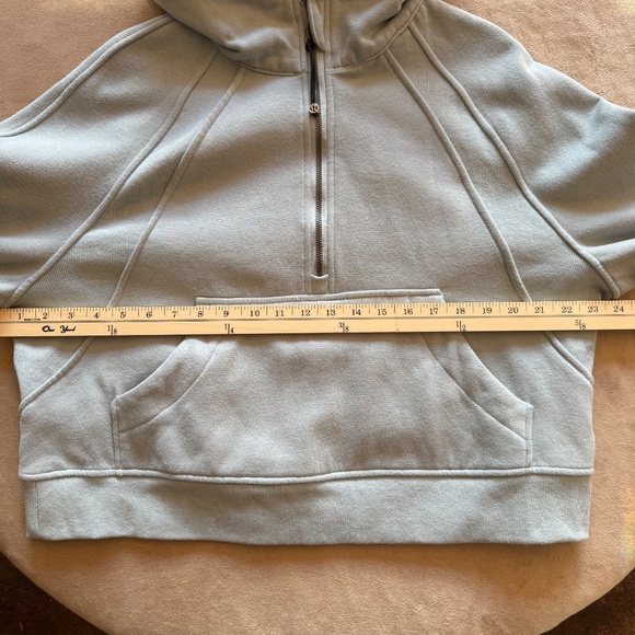 Lululemon Scuba Oversized Half-Zip Hoodie Powder Blue - Picture 12 of 14